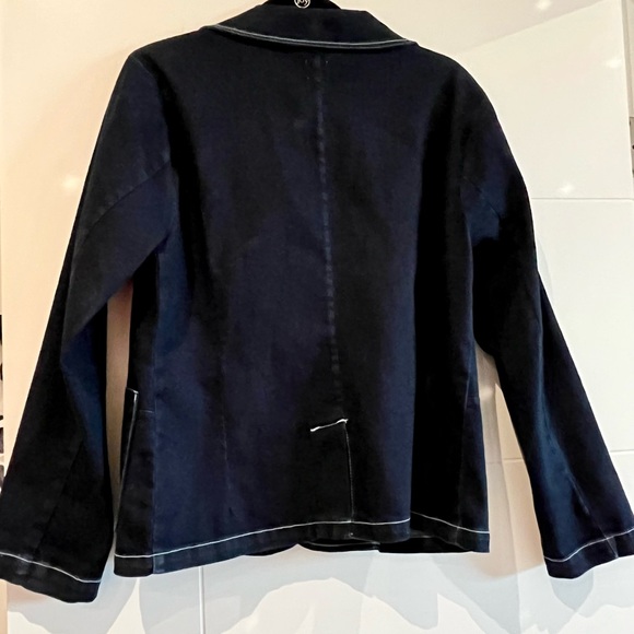 DYLAN Dark Wash Denim Blazer NWT - Picture 2 of 4